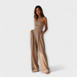 Elegant stropløs jumpsuit
