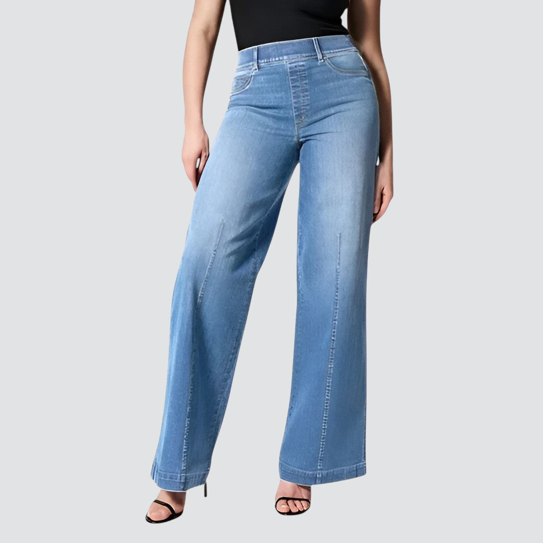 Ingrid | Højtaljede jeans med brede ben