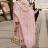 Jelone - Lang cardigan med hætte