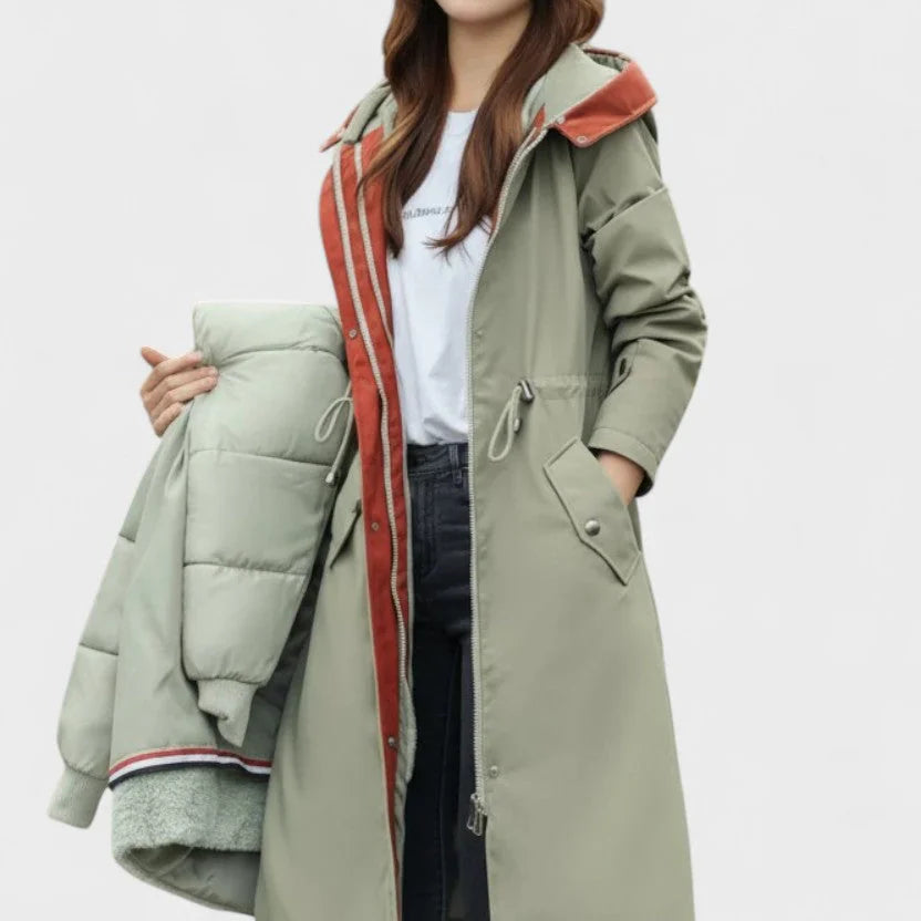 Farid – Efterårsjakke med hætte og blød krave